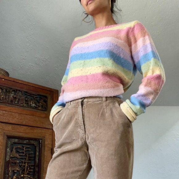 Liz Claiborne Sweaters - 🌈 Pastel Rainbow Speckled Sweater 🌈